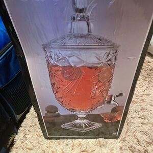 Crystal Beverage Dispenser with Tap